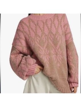 Free People Knit Fireside Tunic Sweater Size Medium New